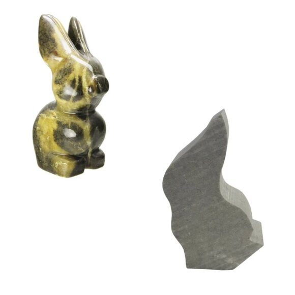 Soapstone Carving Kit - Rabbit - Stone Colours Vary - Picture 5 of 9